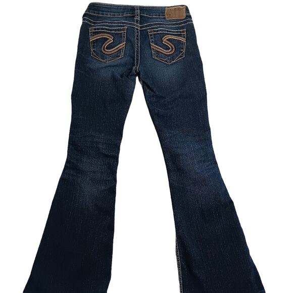 Silver Jeans Co. Frances 22" Jeans 29X32 Blue Wash Embroidered Y2K Flare Street - Picture 1 of 16